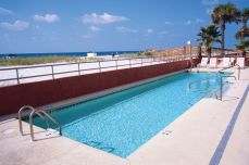 Outdoor pool at Westwind 302 in Gulf Shores, Alabama --direct beachfront condo for lease 